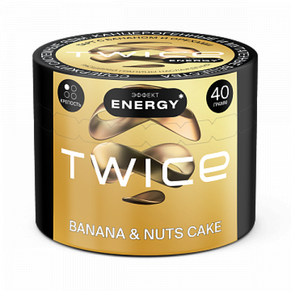 Табак TWICE Banana Nuts Cake (Пирог с бананом и орехами) 40 гр в Воркуте