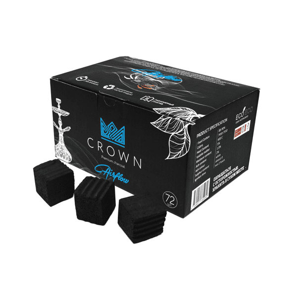 Уголь Crown Airflow Кокосовый 72 Шт (25 Мм) в Воркуте