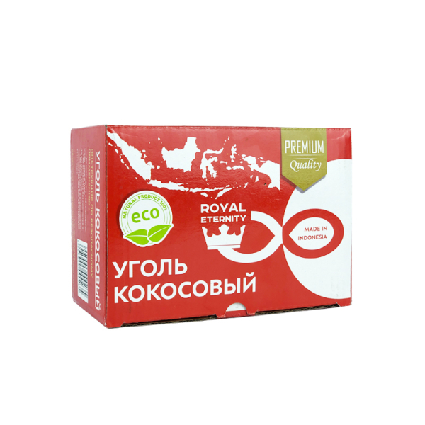 Кокосовый уголь Royal Eternity для кальяна (25 мм, 72 шт) в Воркуте