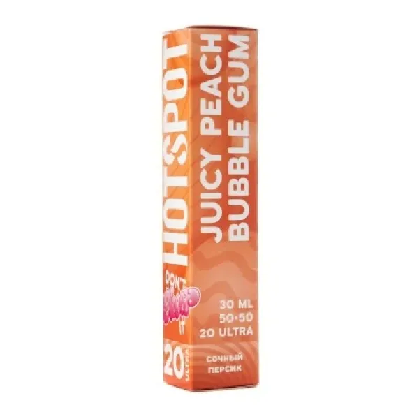 Жидкость HOTSPOT Chow Ultra Juicy Peach Bubble Gum 30 мл в Воркуте