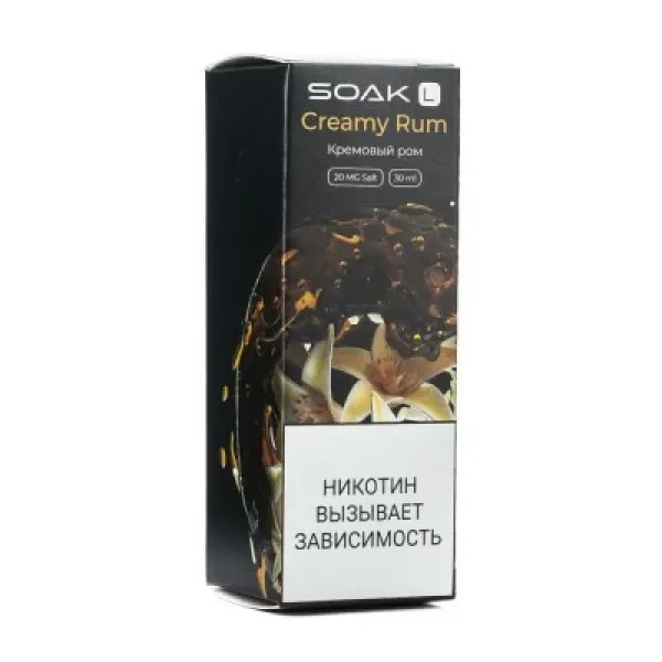 Жидкость SOAK L Creamy Rum 30 мл в Воркуте
