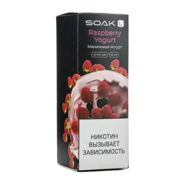 Жидкость SOAK L Raspberry Yogurt 30 мл в Воркуте
