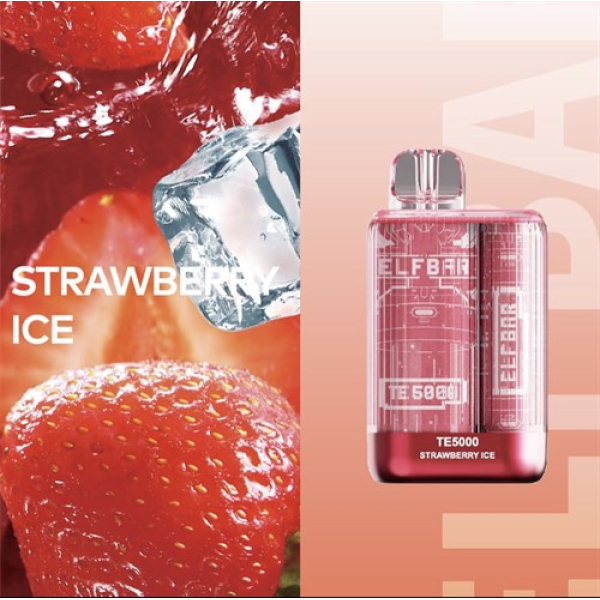 Elfbar TE5000 Strawberry Ice, 5000 тяг в Воркуте