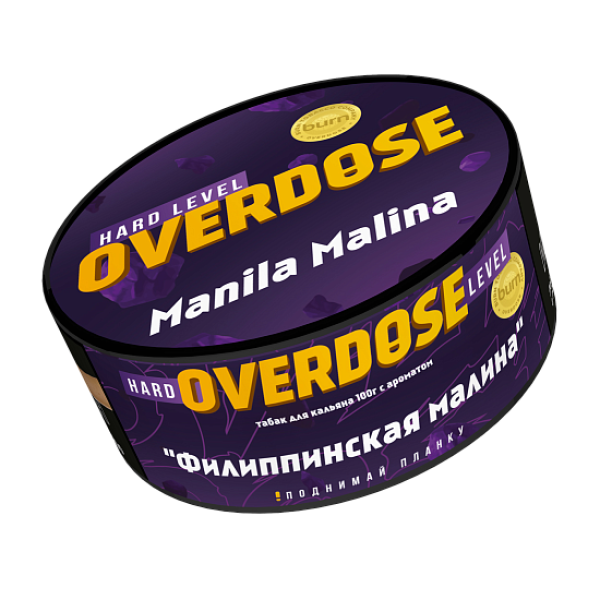 Табак Overdose Manila Malina (Филиппинская малина) 100 гр в Воркуте