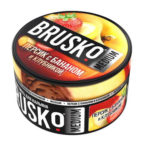 Смесь Brusko Персик с бананом и клубникой 250 гр в Воркуте