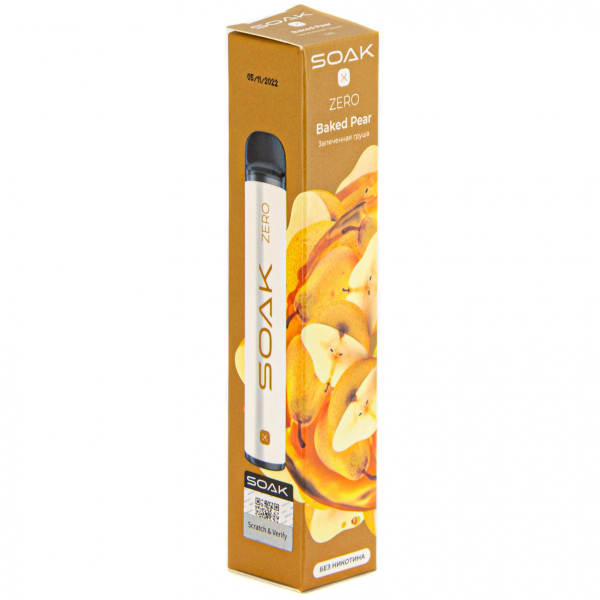 SOAK X ZERO Baked pear 1500 затяжек (без никотина) в Воркуте