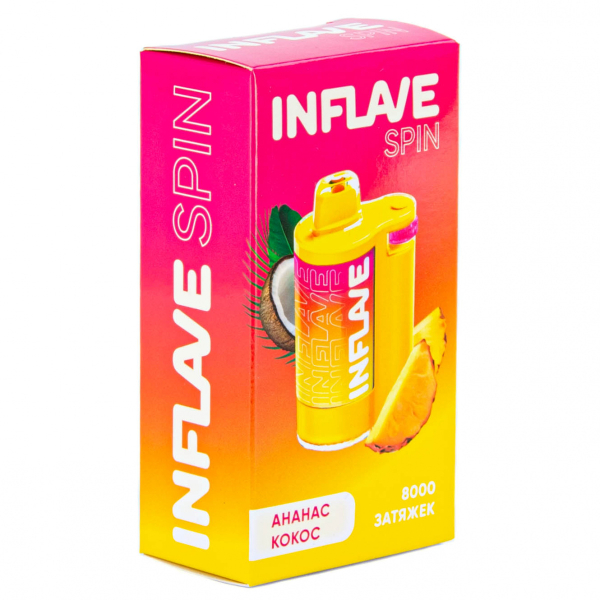 INFLAVE SPIN Ананас кокос (8000 затяжек) в Воркуте