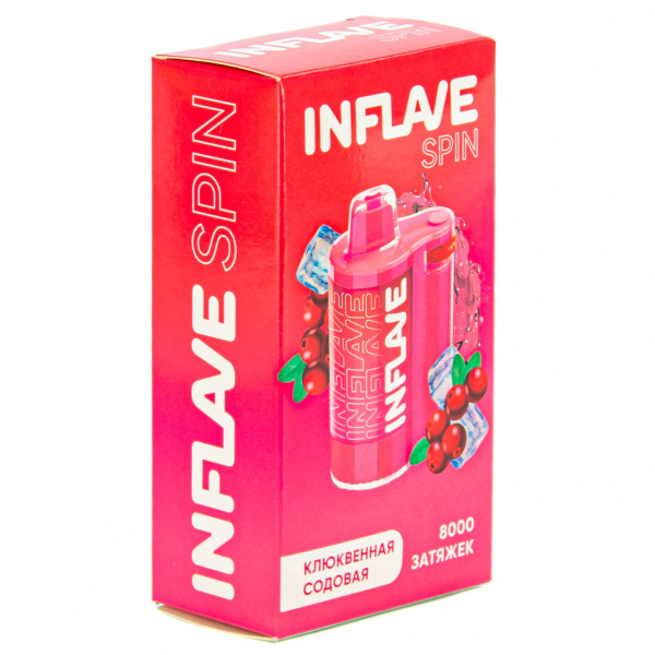 INFLAVE SPIN Клюквенная содовая (8000 затяжек) в Воркуте