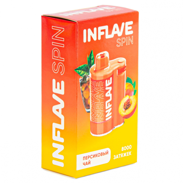 INFLAVE SPIN Персиковый чай (8000 затяжек) в Воркуте
