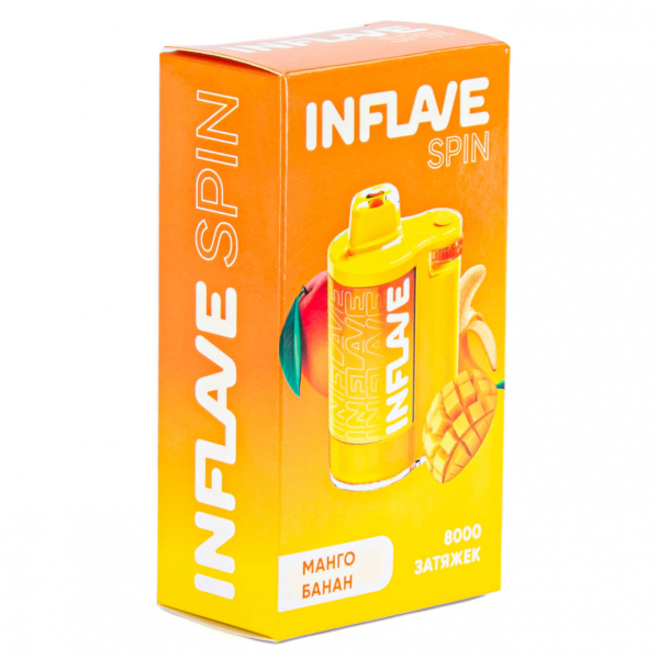 INFLAVE SPIN Манго банан (8000 затяжек) в Воркуте