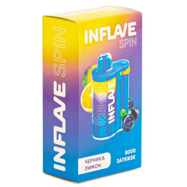 INFLAVE SPIN Черника лимон (8000 затяжек) в Воркуте