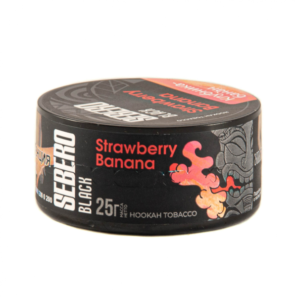 Табак Sebero Black Strawberry Banana  25 грамм в Воркуте