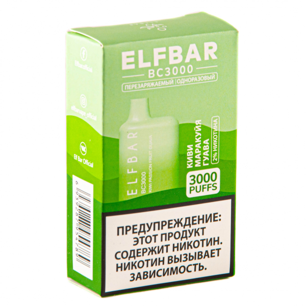 ELF BAR Kiwi Passionfruit Guava (3000 затяжек) 20 мг в Воркуте