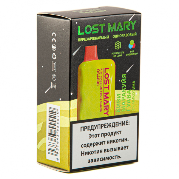 LOST MARY SPACE EDITION OS Kiwi Passion Fruit Guava 4000 затяжек 20 мг в Воркуте