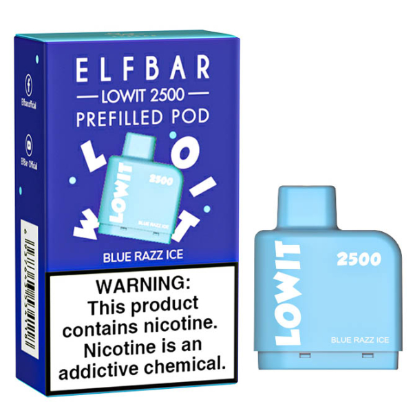 Картридж Elf Bar Lowit 2500 20 мг, 6 мл (Blue Razz Ice) в Воркуте