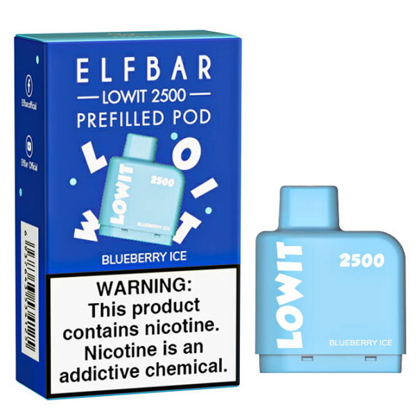 Картридж Elf Bar Lowit 2500 20 мг, 6 мл (Blueberry Ice) в Воркуте