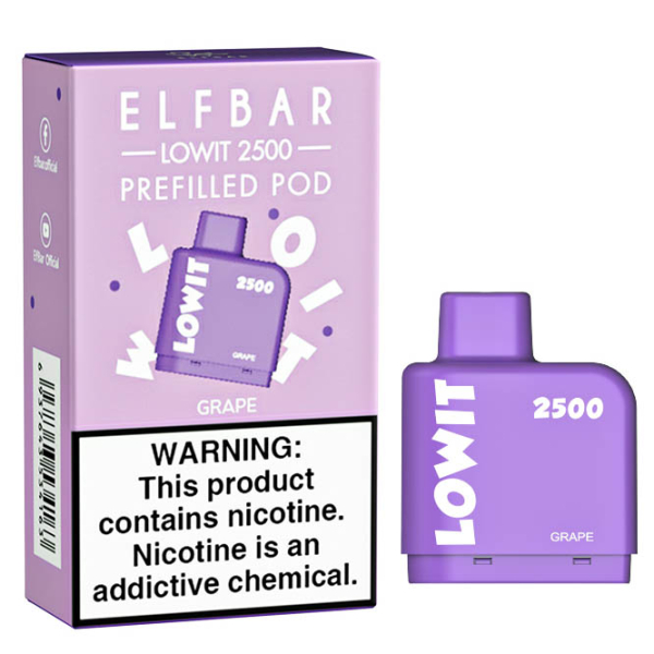 Картридж Elf Bar Lowit 2500 20 мг, 6 мл (Grape) в Воркуте