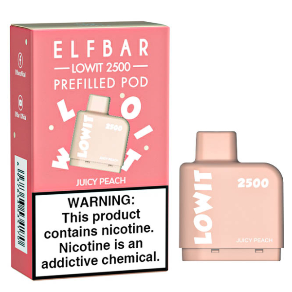 Картридж Elf Bar Lowit 2500 20 мг, 6 мл (Juicy Peach) в Воркуте