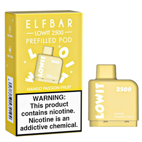 Картридж Elf Bar Lowit 2500 20 мг, 6 мл (Mango Passion Fruit) в Воркуте