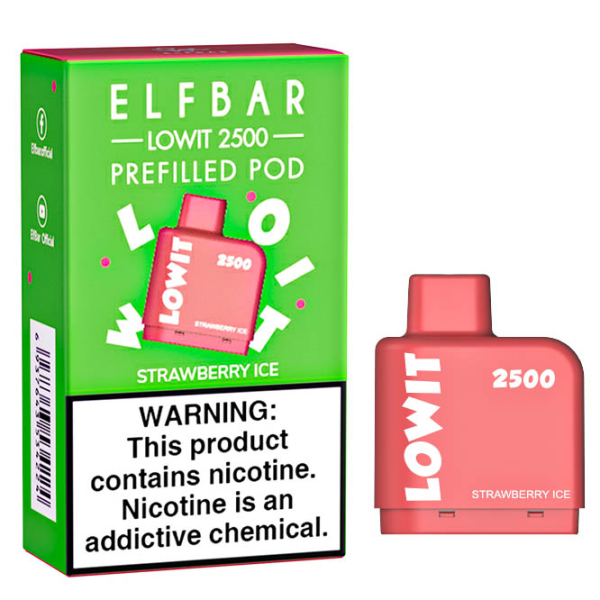 Картридж Elf Bar Lowit 2500 20 мг, 6 мл (Strawberry Ice) в Воркуте
