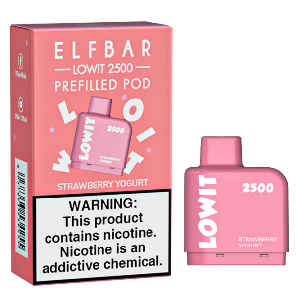 Картридж Elf Bar Lowit 2500 20 мг, 6 мл (Strawberry Yogurt) в Воркуте