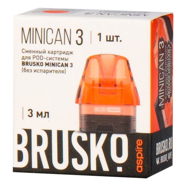 Картридж Brusko Minican 3 красный в Воркуте