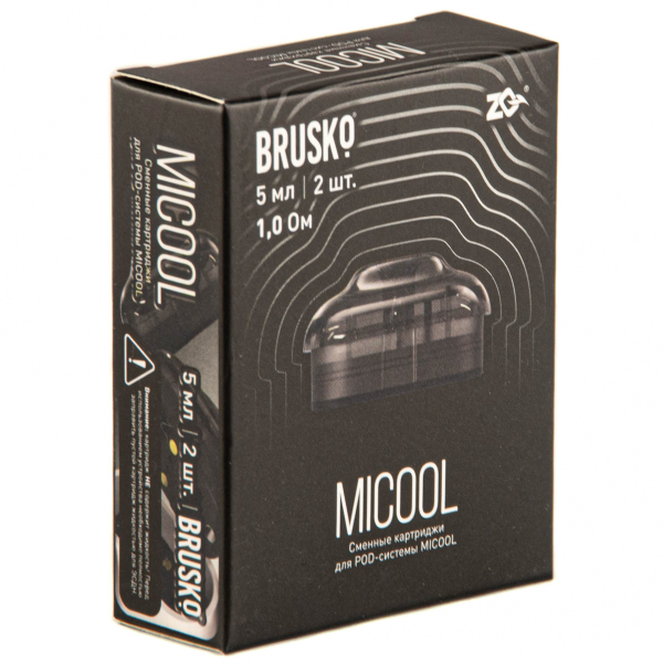 Картридж Brusko Zq Micool 5мл (2шт.) 1.0 в Воркуте