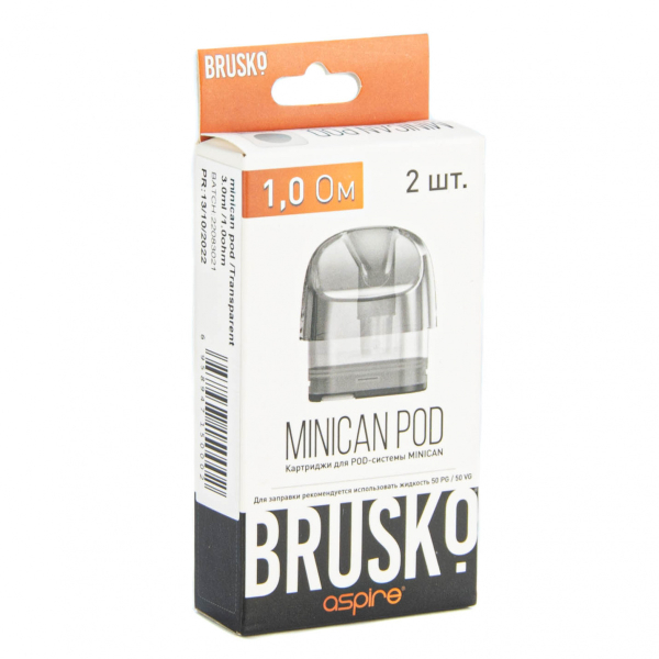Картридж Brusko Minican прозрачный (2шт.) 0,8 в Воркуте