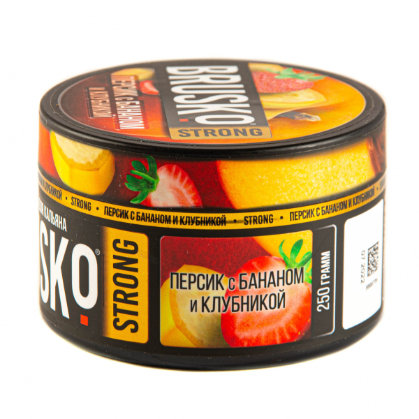 Смесь Brusko Strong персик с бананом и клубникой  250 гр в Воркуте