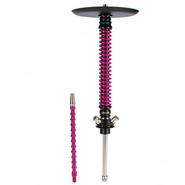 Кальян Mamay Customs Coilovers чёрно-розовый лак   в Воркуте