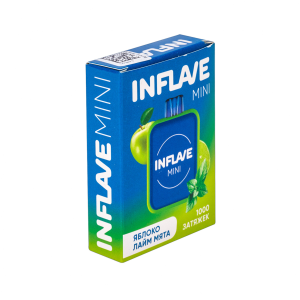 Inflave Mini Яблоко Лайм Мята (1000 Затяжек) в Воркуте