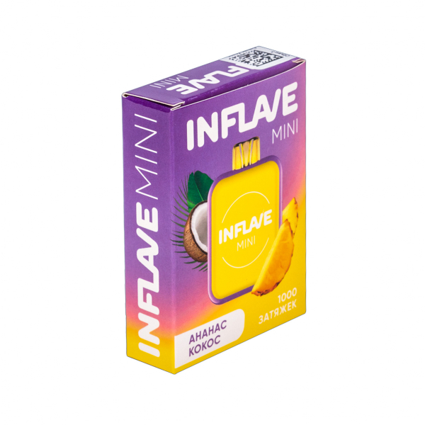 Inflave Mini Ананас Кокос (1000 Затяжек) в Воркуте