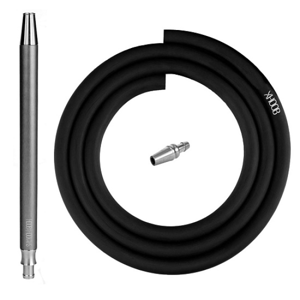 Hoob Smpl Xl Шланг Комплект Black (Черный Шланг, Мундштук, Коннектор Plug) в Воркуте