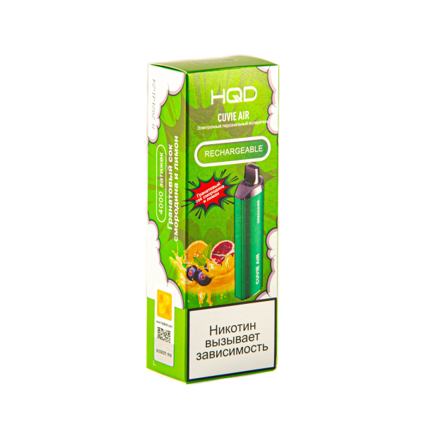 Hqd Cuvie Air Гранатовый Сок, Смородина И Лимон (4000 Затяжек) в Воркуте