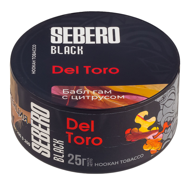 Табак Sebero Black Del Toro  25 грамм в Воркуте