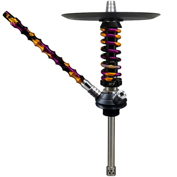 Кальян Mamay Custom Coilovers Micro Черный Пурпурно-Золотой Камуфляж  в Воркуте
