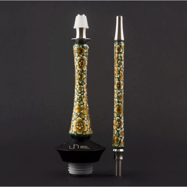 Кальян Union Hookah Sleek Хохлома Зеленый  в Воркуте