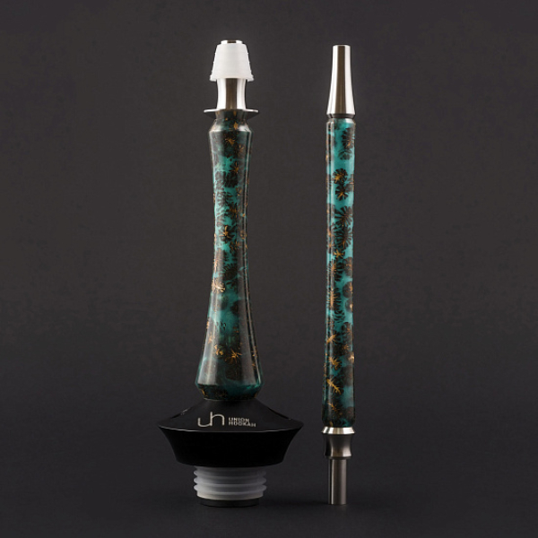 Кальян Union Hookah Sleek Акрил С Шишками Бирюзовый  в Воркуте