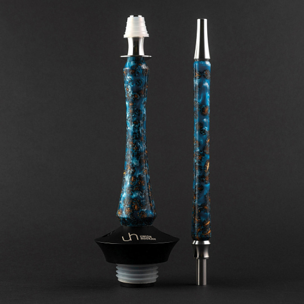 Кальян Union Hookah Sleek Акрил С Шишками Голубой   в Воркуте