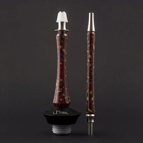 Кальян Union Hookah Sleek Акрил С Шишками Красный   в Воркуте