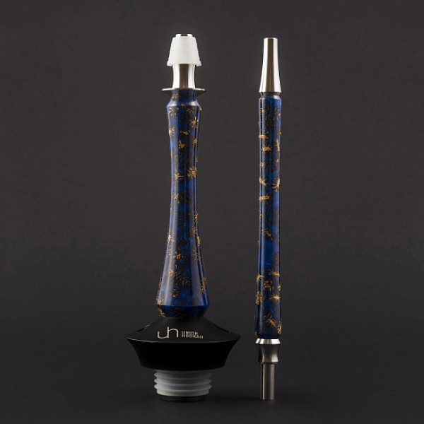 Кальян Union Hookah Sleek Акрил С Шишками Синий  в Воркуте