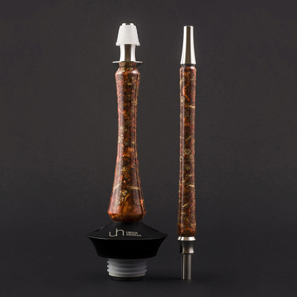 Кальян Union Hookah Sleek Акрил С Шишками Янтарь  в Воркуте