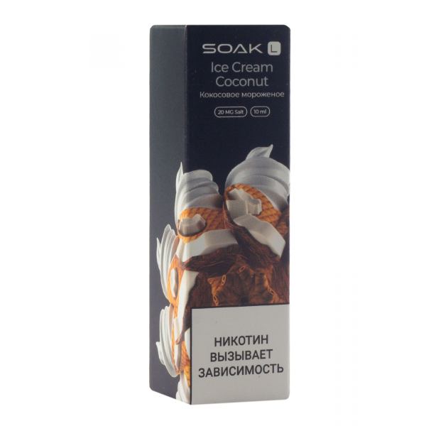 Жидкость Soak Ice Cream Coconut 10 Мл 2 Мг в Воркуте