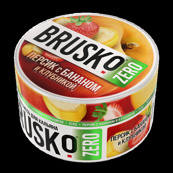 Смесь Brusko Персик С Бананом И Клубникой (Zero)  250 гр в Воркуте