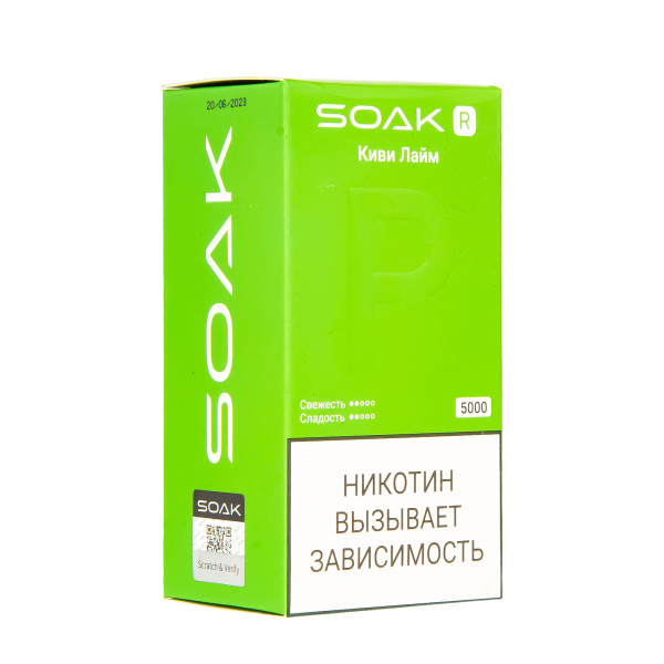 Soak R Киви Лайм 5000 Затяжек в Воркуте