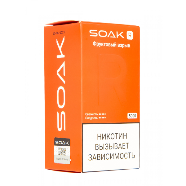 Soak R Фруктовый Взрыв 5000 Затяжек в Воркуте