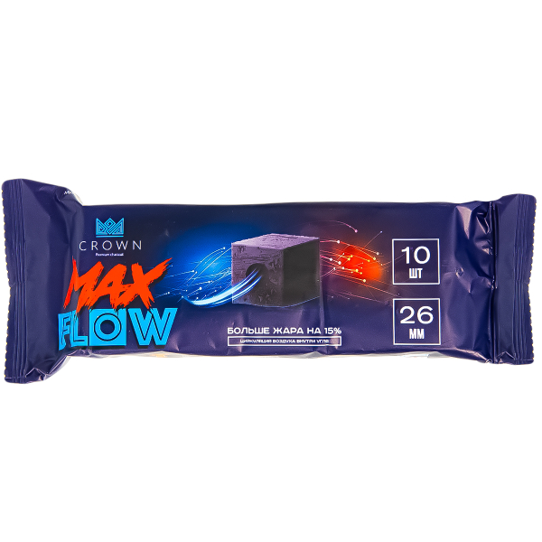 Уголь Crown Maxflow Кокосовый 10 Шт (26 Мм) в Воркуте