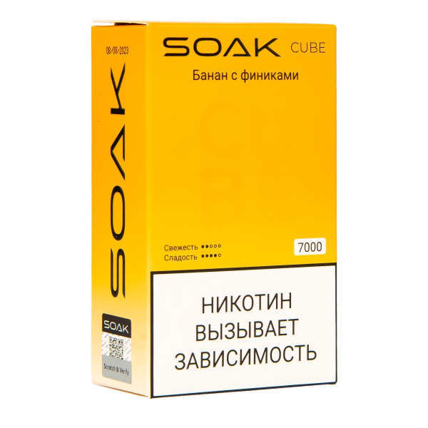 Soak Cube Банан С Финиками 7000 Затяжек в Воркуте