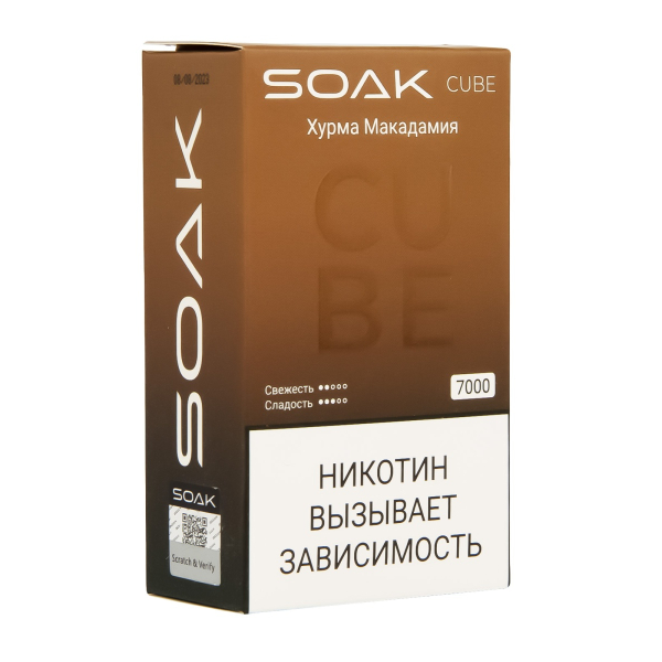 Soak Cube Хурма Макадамия 7000 Затяжек в Воркуте