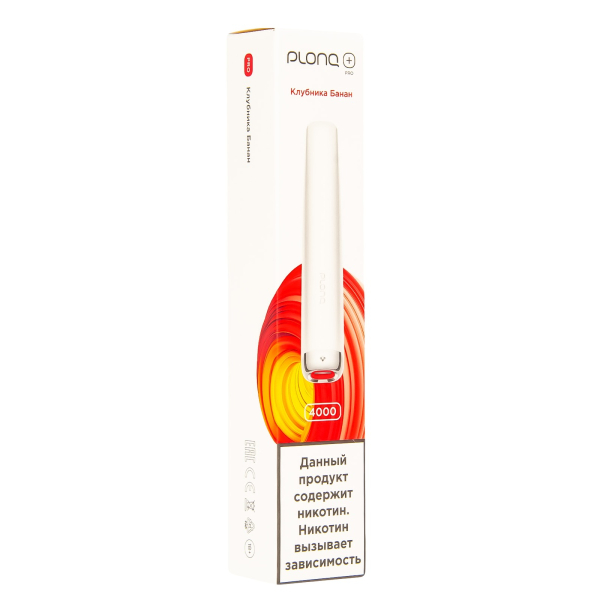 Plonq Plus Pro Клубника Банан (4000 Затяжек) 20 Мг в Воркуте